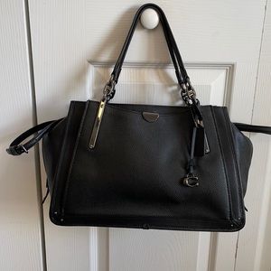 Coach Dreamer 36 black gunmetal.Like New, only worn one time!